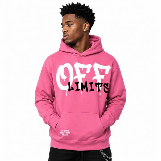 OFF LIMITS DRIP HOODIE (PINK)