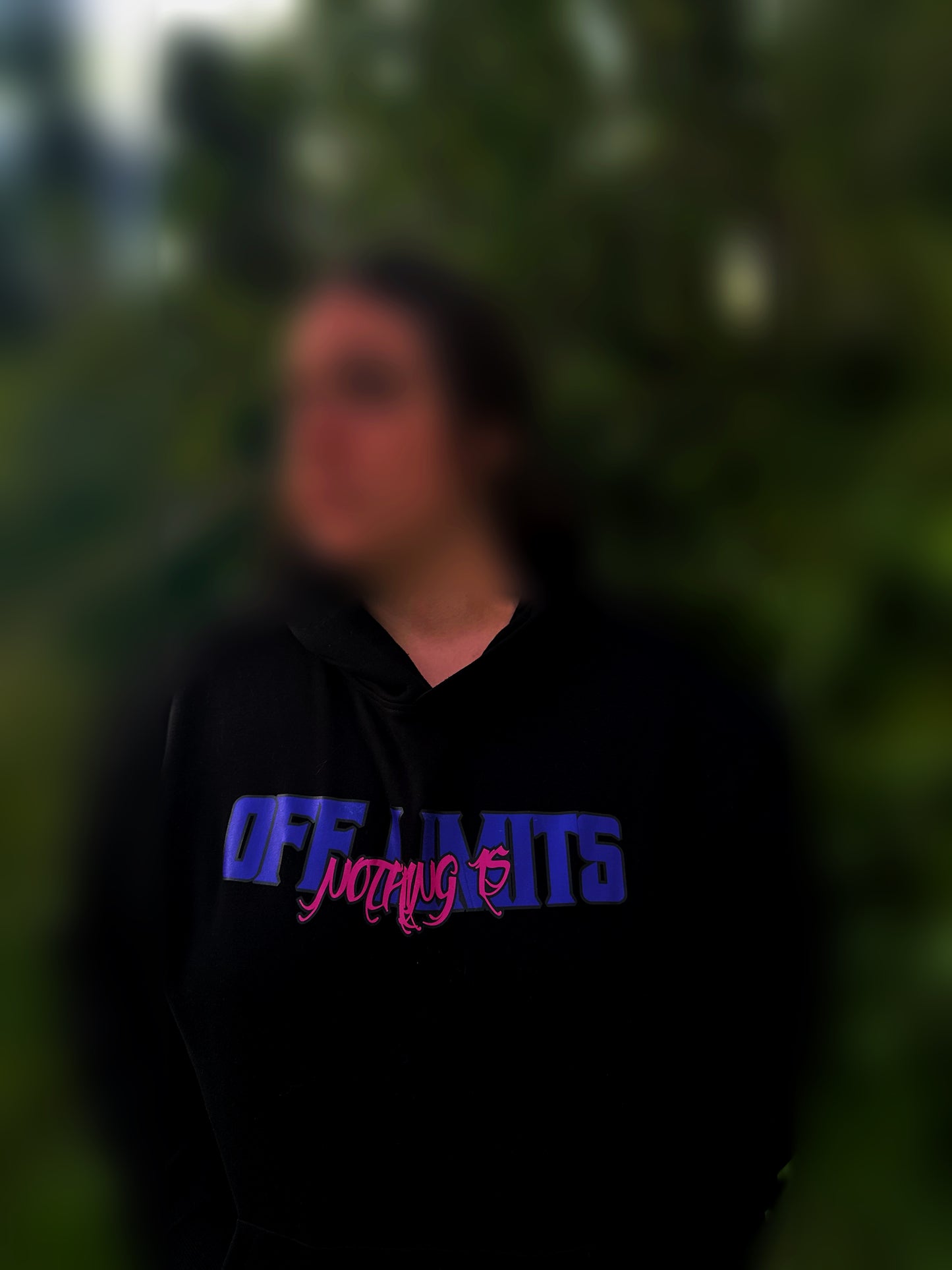 Nothing Is 'Off Limits' Womans Hoodie (Purple/Pink)