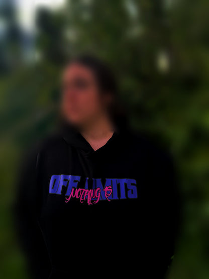 Nothing Is 'Off Limits' Womans Hoodie (Purple/Pink)