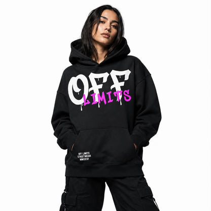 OFF LIMITS DRIP HOODIE (BLACK/PINK)