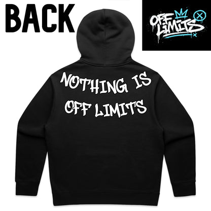OFF LIMITS DRIP HOODIE (BLACK/BLUE)