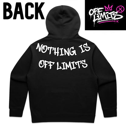 OFF LIMITS DRIP HOODIE (BLACK/PINK)