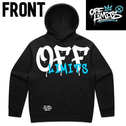 OFF LIMITS DRIP HOODIE (BLACK/BLUE)
